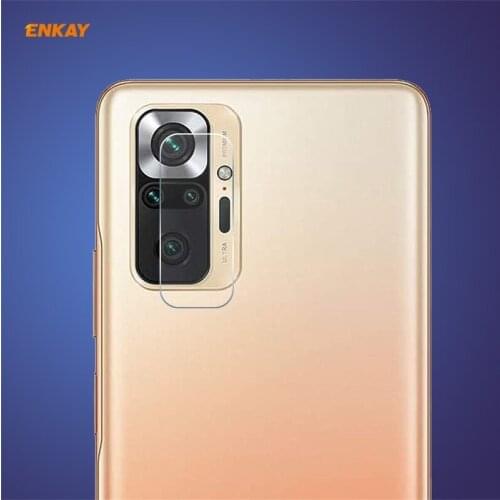 For Redmi Note 10 Pro / Note 10 Pro Max ENKAY 0.2mm 9H 2.15D Round Edge Rear Camera Lens Tempered Glass Film Protector