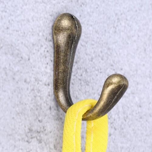 1pc Vintage Hook For Hanging Hat Coat Clothes Hook Towel Wall Door Hangers Hooks Kitchen Bathroom Accessories W/Screw 40*15*23mm