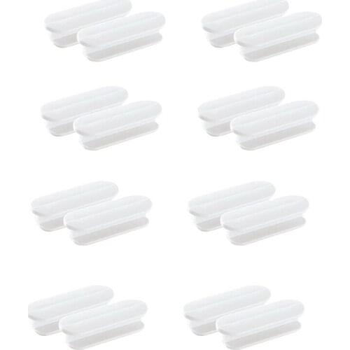16Pcs Self-Adhesive Instant Drawer Door and Window Handle Assistant Sticker Plastic Furniture Kitchen Cabinet
