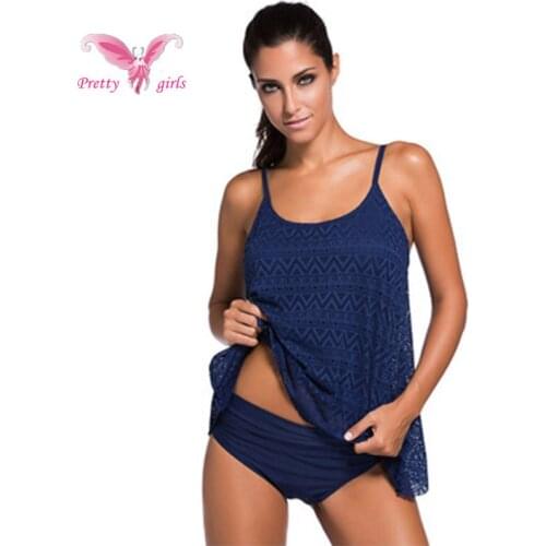 2018 Kophia Swimsuit Pure Color Biquini Beach Wear Lace Women Bathing Suit Beach Dress Brazilian Bikinis Swimwear