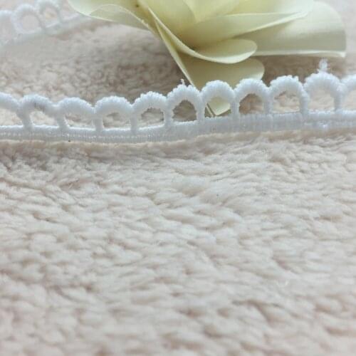 30 Yards 1cm Width Water Soluble Sewing Lace Trim For Bridal Dress Embroidered Lace Ribbon Appliques DIY Accessories Lace