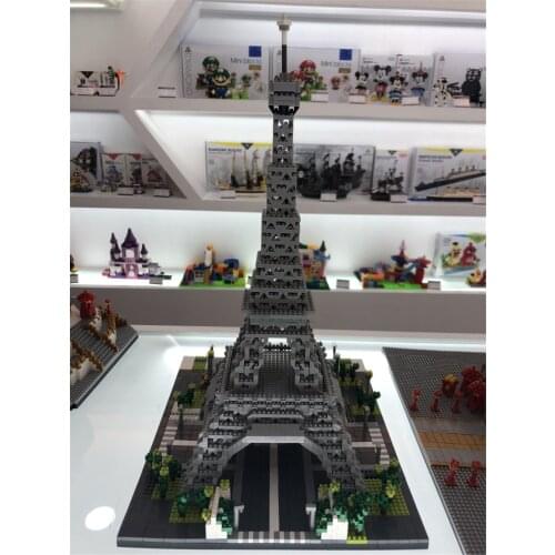 YZ 3D Creative Architecture Bricks Mirco Paris Eiffel Tower blocks Russia Moscow Vasily Cathedral toys For Kids Educational toy