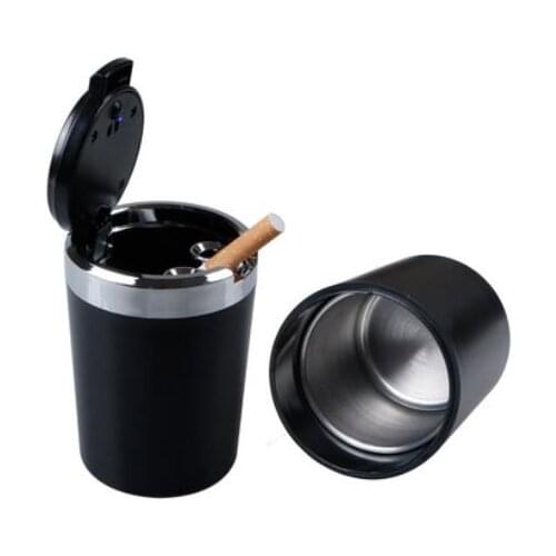 Car accessories car LED Light Smokeless Ashtray Cigarette Holder car decoration For Peugeot 207 206 308 508 408 3008 2008 307