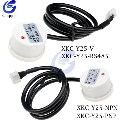DC 5V 12V 24V XKC Y25 Non-Contact Liquid Level Sensor Switch Outer Adhering Type Water Level Sensor XKC-Y25-NPN PNP RS485 Y25-V