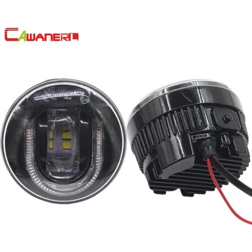 Cawanerl 2 X Car LED Fog Light DRL Daytime Running Lamp High Power For Mitsubishi Pajero Grandis Outlander L200