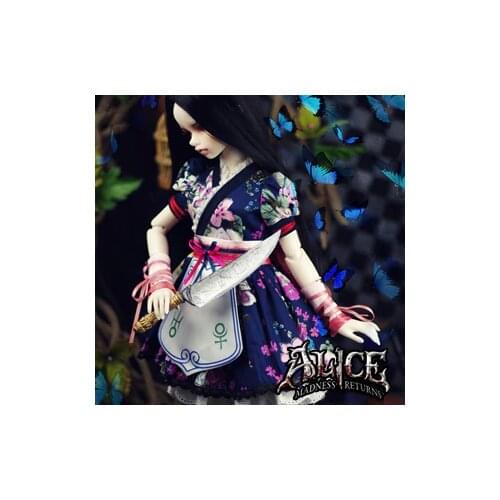 Estartek 1/3 1/4 Full Hand Made Customized Anime Alice Silk Maiden Cosplay Set for BJD SD10 MSD YOSD Doll DIY