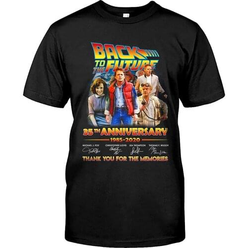Comedy Movie Back to The Future 35th Anniversary Mens T-Shirt. Summer Cotton Short Sleeve O-Neck Unisex T Shirt New S-3XL
