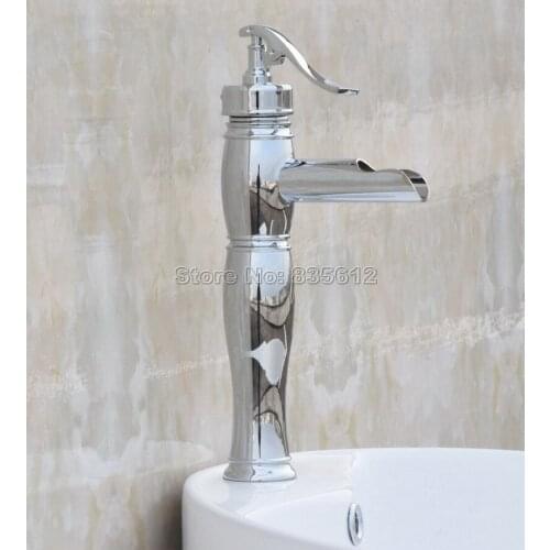 NEW " Water Pump Look " Style Chrome Bathroom Basin and Sink Faucet Single Handle Mixer Taps Deck Mounted Wcy022