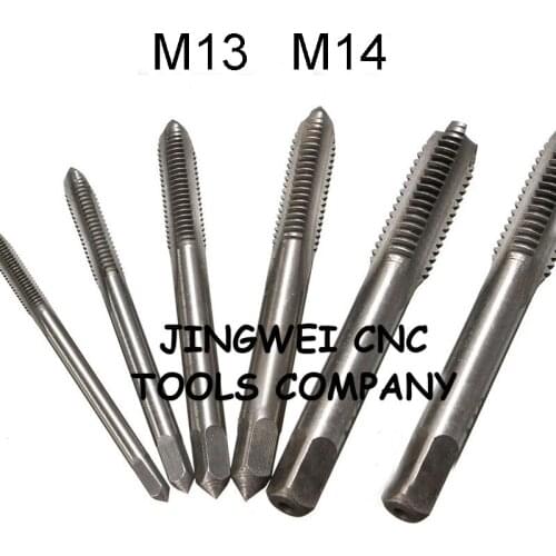 HSS machine tap, screw thread tap M13 M14x 0.5 0.75 1.0 1.25 1.5 1.75 2.0 fine pitch, metric machine tap with straight flutes