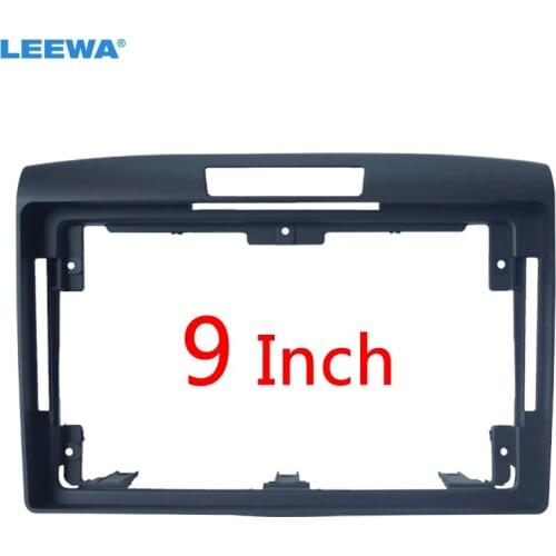 LEEWA Car Stereo Audio Fascia Frame Adapter For Honda CRV 12-16 9" Big Screen 2Din Dash Fitting Panel Frame Kit #CA6451