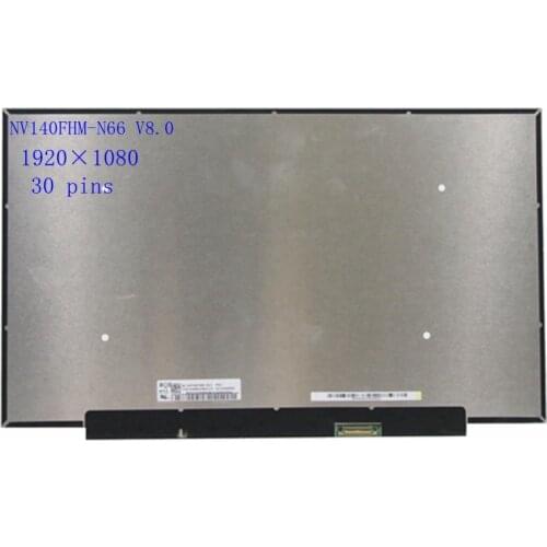 NV140FHM-N66 V8.0 NV140FHM-N66 14.0'' Laptop LCD Screen Panel Matrix IPS 1920*1080 EDP 30 PINS