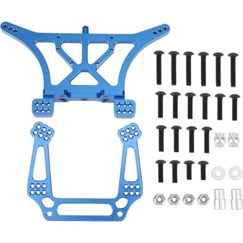 Metal Front & Rear Shock Tower Upgrade Parts Set for 1/10 Traxxas 2WD Slash Rustler Stampede Bandit VXL