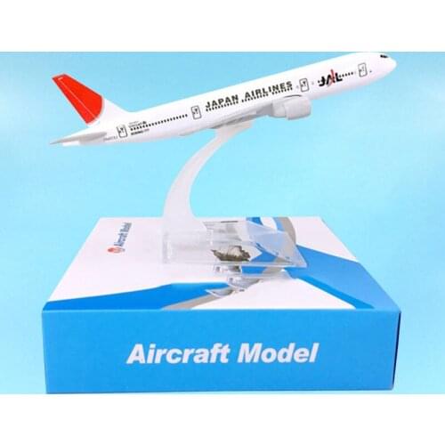 1:400 Scale Boeing B777-200 Model JAL Japan Airlines Alloy Aircraft Plane Airliner Display Adult Collection Boy Toys Souvenir