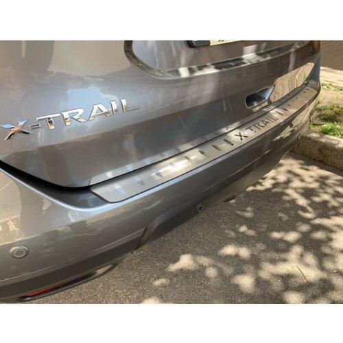 For Nissan X-Trail X Trail T32 2014-2016 Car styling Stainless Steel Rear Bumper Protector Sill Trunk Tread Plate Trim