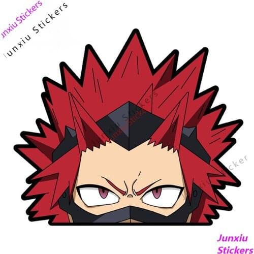 My Hero Academia Peeker Car Stickers Trunk Decal Waterproof Occlusion Scratch Decoration SUV Fine Decal Decor Graphic PVC13x11cm