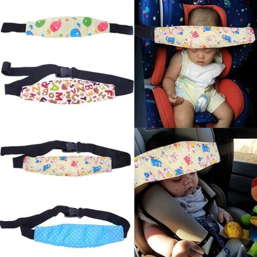 New Child Car Safety Seat Head Fixing Auxiliary Cotton Belt Pram Secure Strap Doze Band for Baby Pram Child Safety Seat