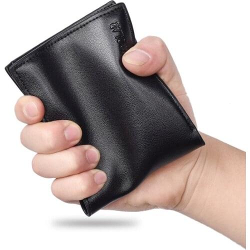 New Mens Short Wallet Pu Leather Money Clip Purse Multi-card Pocket Wallet Zipper Coin Wallet 3 folds Wallet Free Shipping