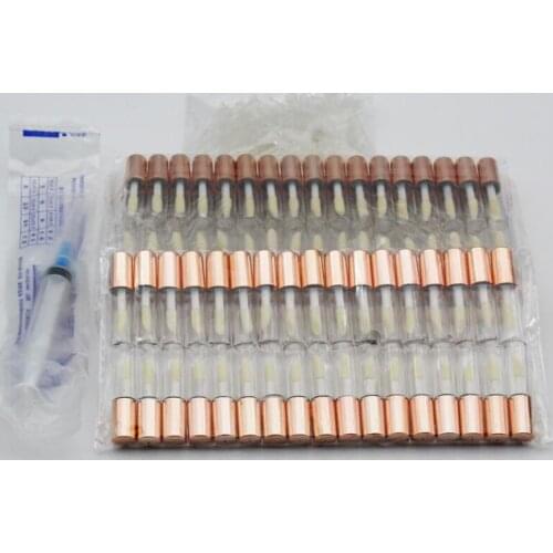 50/100pcs 1.2ML Empty Clear PET Lip Gloss Tubes Plastic Lip Balm Tube Lipstick Mini Sample Cosmetic Container With Rose Gold Cap