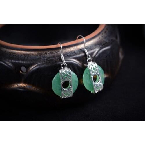 Atural Stone Beads EARRING natural gem/stone/coral/opal Marcasite Earringsgirl Wedding Party, Luxury Dubai