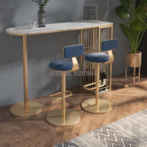 Nordic Bar Counter Household Light Luxury High Chair Porch Living Room Dining Room Simple And Fashionable Bar Chair