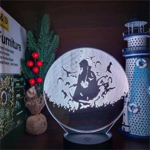 Naruto Night Light 3D Itachi Pain Gaara Neji Jiraiya Anime Figure LED Lamp Home Decoration Lampara Shippuden Table Desk Lights