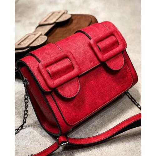 Luxury Handbag Women 2021 Latest Trend Female Box Shoulder Bag With Belt Flap Red Black Brown Grey Navy Blue Beige Tan Maroon