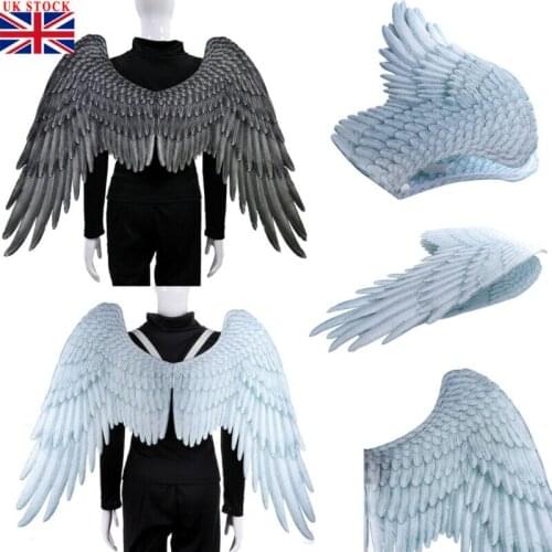 Adult Kids 3D Angel Wings Halloween Mardi Gras Theme Party Cosplay Costume Prop
