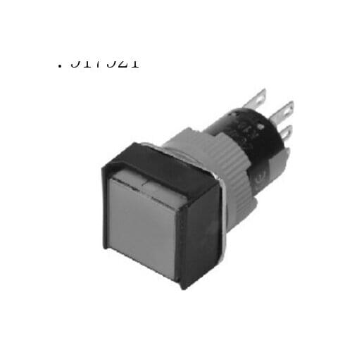 [ZOB] K16-222 Korea kacon Kaikun K16-222G reset button switch K16-322R self-locking square 16mm --10pcs/lot