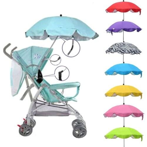 Baby Sun Umbrella Parasol Buggy Pushchair Pram Stroller Accessories Adjustable Kids Stroller Umbrella Shade Canopy Covers