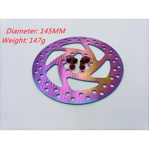 145MM Colorful Disc Brake For Kaabo Wolf Warrior Electric Scooter Brake Disc Skateboard Spare Parts