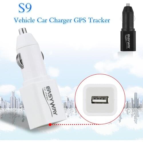 2 in 1 Simple Opration Car Charger&Tracker S9 Mini Locator Real-time GSM GPRS Tracking Device With Voice Monitoring Function