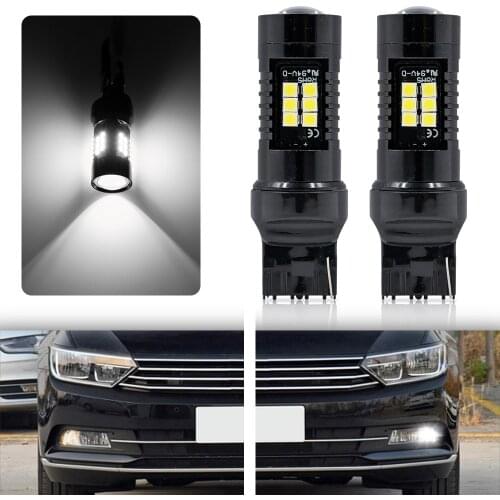 2X Canbus No Error W21W T20 7440 LED DRL Daytime Running Light Bulb For VW Passat B8 2015 2016-up