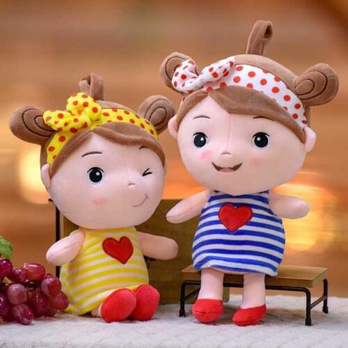 34CM Cute Stuffed Plush Girls Dolls Fashion Girls Dolls Handmade Toys For Kids Doll Soft Plush Toy Birthday Gift ChildrenS Toy