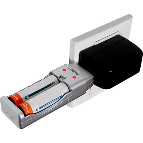 Besegad Portables 2-compartment USB Battery Charger Rechargeable Universal AA / AAA NI-MH Battery Nickel-Cadmium Battery