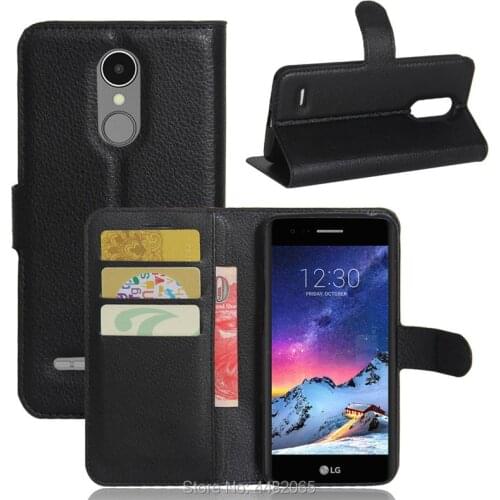 For LG K4 2017 Case Luxury Wallet PU Shield Case For LG K4 2017 M160 Flip Protective Cell Phone Shell Back Cover Bag Guard
