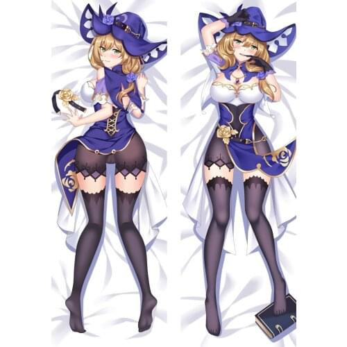 Anime Genshin Impact Lisa Minci Dakimakura Takami Chika Hugging Body Pillow Case Throw Cushion DIY Pillow Cover
