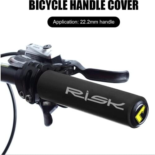 RISK 1 Pair Silicone Cycling Bicycle Mountain Road Bike MTB Handlebar Cover Silicone Non Slip Bike Handle End Grips Anti-slip