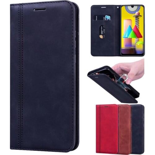 Case For Samsung Galaxy M31 Protective Flip Cover PU Leather Case SM-M315F/DS M31 Protector Shell Wallet Funda Capa Bag