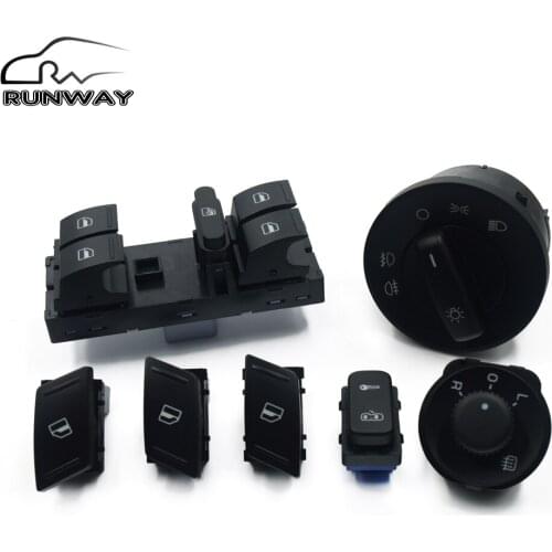 For SKODA Octavia MK2 Yeti HeadLight Window Door Mirror Control Switch Button 1Z0962125A 1Z0959858B 1Z0 959 856 855 1Z0 941 431C