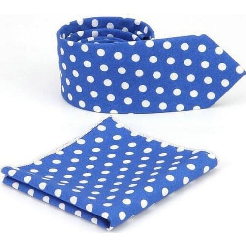 HISUMA Men Jacquard Polka Dot Skinny Neck Tie Groom Wedding Business Party Necktie Pocket Square Set Handkerchiefs Hanky Necktie