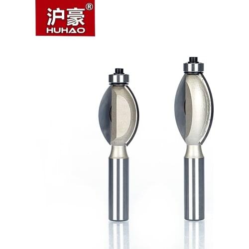 HUHAO 1pc Shank 1/2" 1/4" Round Carving Bit CNC Bits CNC Woodworking Round Arc 3D Engraving Bits Knurled Nail Clipper For Wood