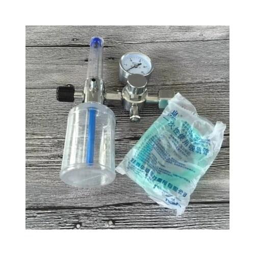 Buoy type Oxygen inhaler flowmeter Oxygen suction pressure regulating valve free shipping