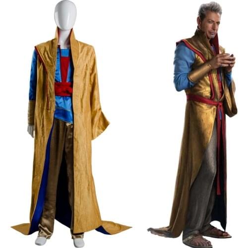 Thor 3 Ragnarok Grandmaster En Dwi Gast Cosplay Costume Outfit Robe Cloak Suit Full Set