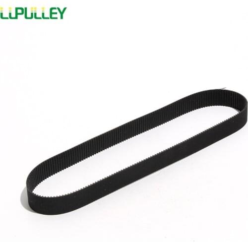 LUPULLEY S2M Rubber Timing Belt 4/6/10/15mm Belt Width Pitch Length S2M-330/334/336/340/344/354/356/360/364/370/376mm For DIY