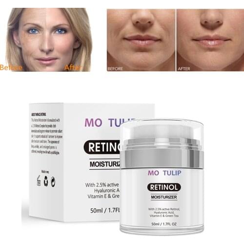 Retinol 2.5% Moisturizing Cream Anti Aging and Reduces Wrinkles and Fine Lines Day and Night Retinol Cream Drop shipping