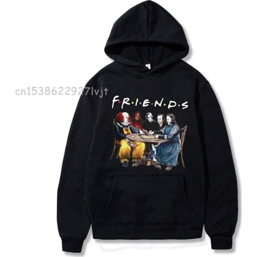 Best Stephen King Horror Characters Friends Men/Woman Hoodie Fashion Picture Custom Man Cotton Aesthetic Hooded Sweatshirt