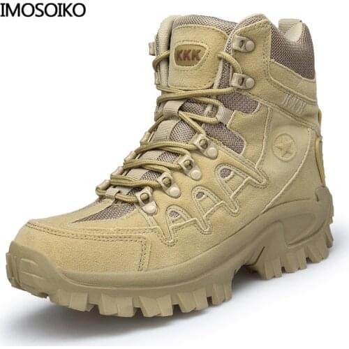 Mens Military Boots Safety Motorcycle Double-Sided Plus Velvet Non-Slip Outdoor Hiking Cross-Country Shoes Cowboy Boots