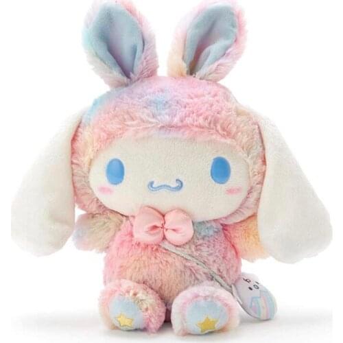 New Kawali 27Cm Anime Cinnamoroll Bunny Outfit Easter Toy Limited Cartoon Baby Soft Stuffed Plush Cute Doll Girls Birthday Gift