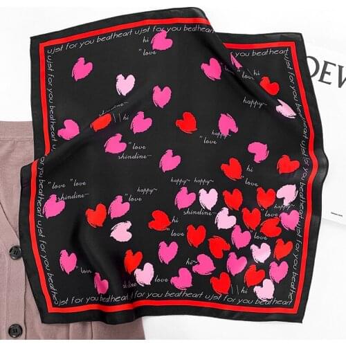 KOI LEAPING New fashion printing Small square scarf female silk summer neck sunscreen wild temperament suit scarf