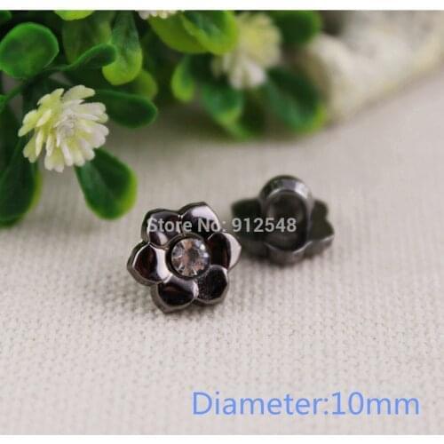1532651 , 10mm Plastic flower Buttons,50pcs,clothing accessories, DIY handmade materials